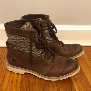 Harris Tweed Timberland Boots Women’s 7 GUC